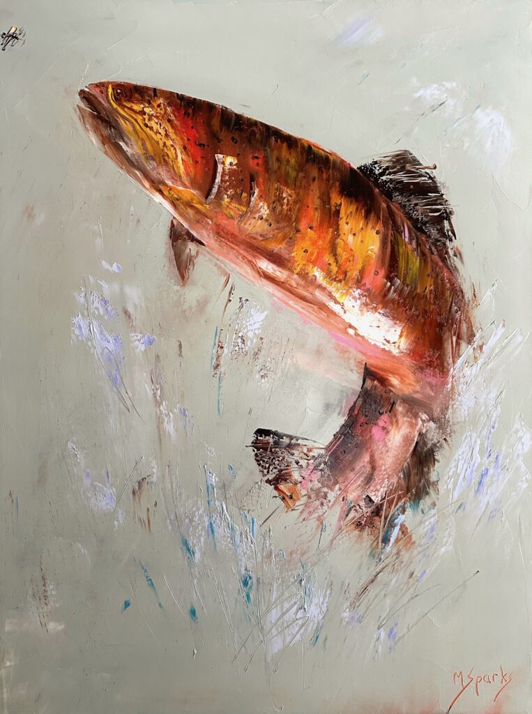 1895 The Catch 40x30 Sold